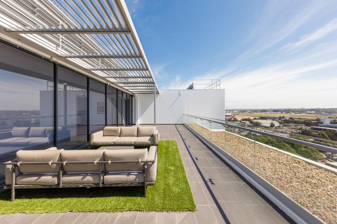 Meriton Suites Mascot Central Sydney Exteriér fotografie Rooftop garden